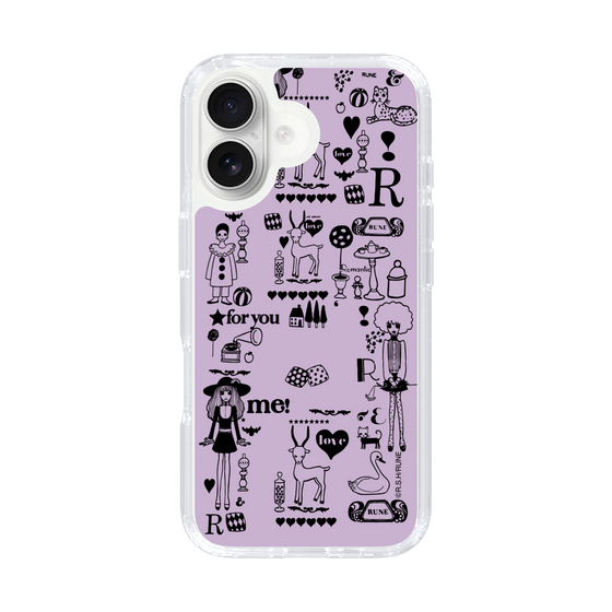 Slim Protection Case［ Rune Naito - RUNE Girl Retro & Modern - Purple ］