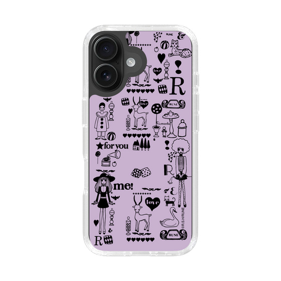 Slim Protection Case［ Rune Naito - RUNE Girl Retro & Modern - Purple ］