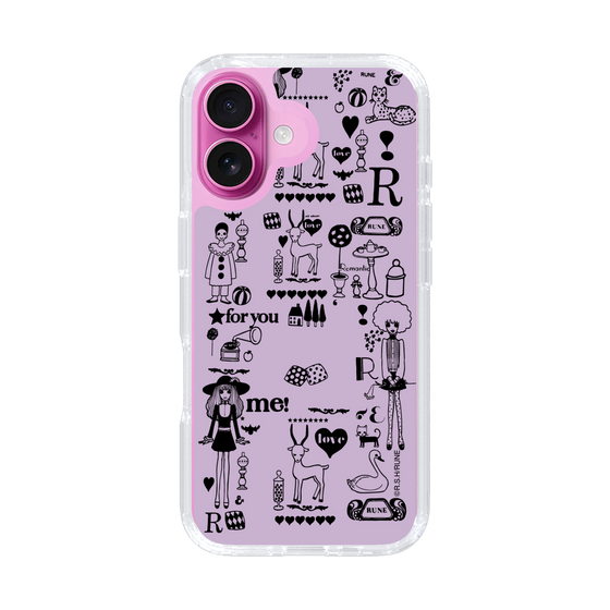 Slim Protection Case［ Rune Naito - RUNE Girl Retro & Modern - Purple ］