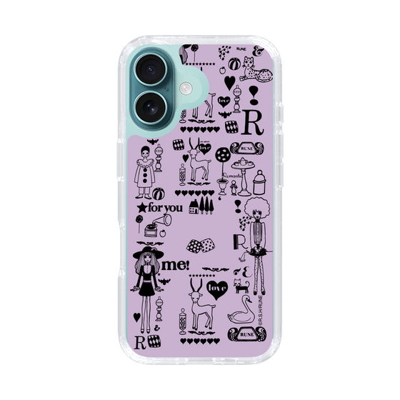 Slim Protection Case［ Rune Naito - RUNE Girl Retro & Modern - Purple ］