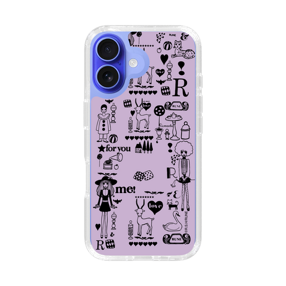 Slim Protection Case［ Rune Naito - RUNE Girl Retro & Modern - Purple ］