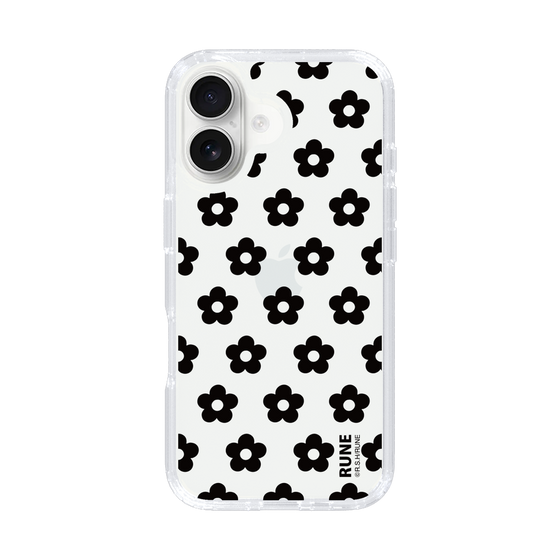Slim Protection Case［ Rune Naito - RUNE Flower - Black ］