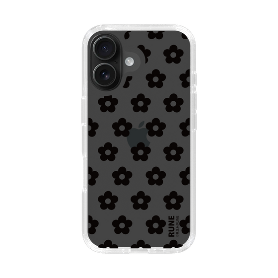 Slim Protection Case［ Rune Naito - RUNE Flower - Black ］