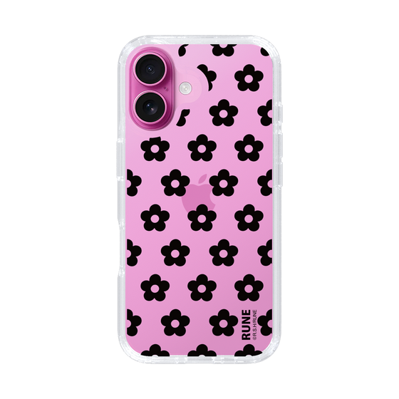 Slim Protection Case［ Rune Naito - RUNE Flower - Black ］