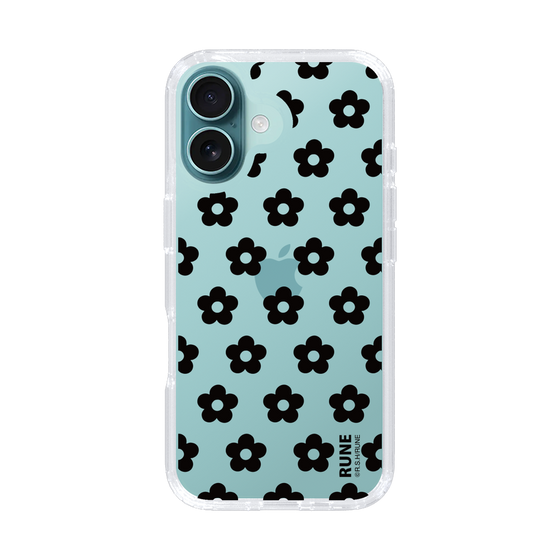 Slim Protection Case［ Rune Naito - RUNE Flower - Black ］
