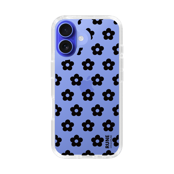 Slim Protection Case［ Rune Naito - RUNE Flower - Black ］