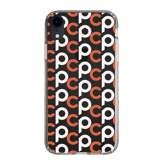Slim Protection Case［ Original - CASEPLAY Initial All-over Pattern - Orange ］