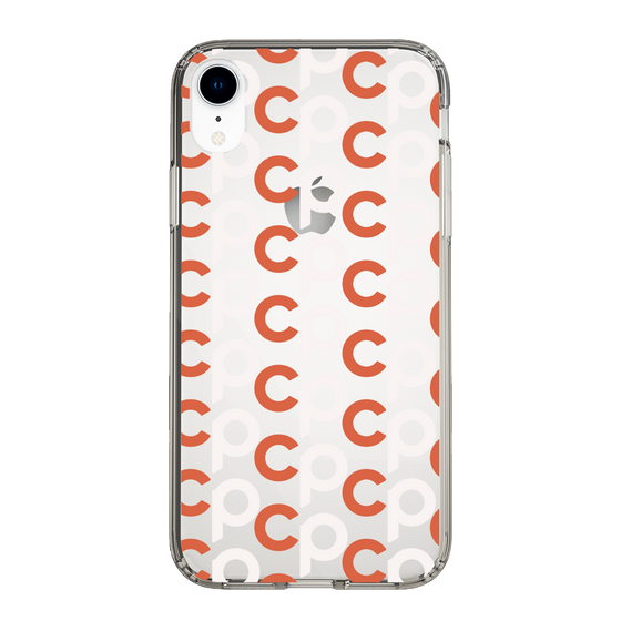 Slim Protection Case［ Original - CASEPLAY Initial All-over Pattern - Orange ］