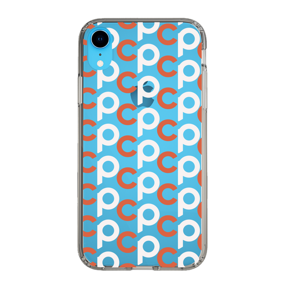 Slim Protection Case［ Original - CASEPLAY Initial All-over Pattern - Orange ］