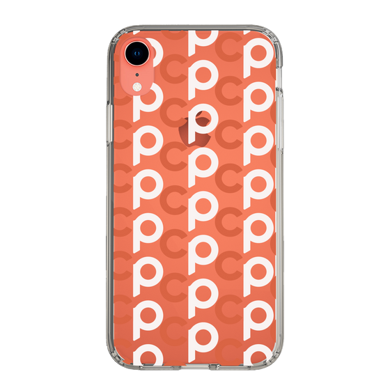 Slim Protection Case［ Original - CASEPLAY Initial All-over Pattern - Orange ］