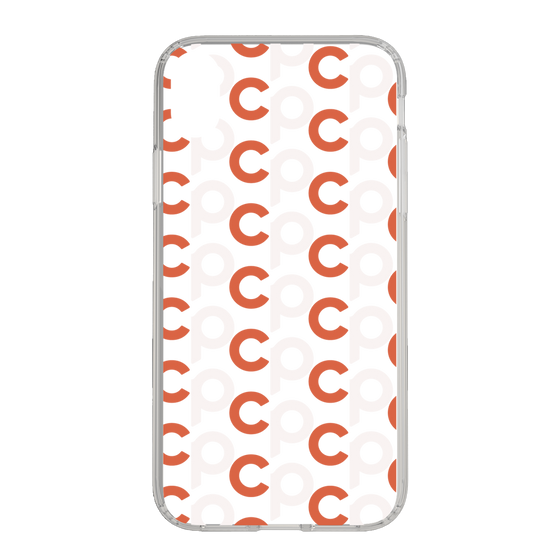 Slim Protection Case［ Original - CASEPLAY Initial All-over Pattern - Orange ］