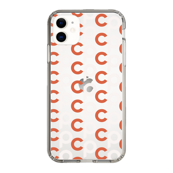 Slim Protection Case［ Original - CASEPLAY Initial All-over Pattern - Orange ］