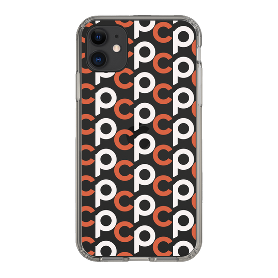 Slim Protection Case［ Original - CASEPLAY Initial All-over Pattern - Orange ］