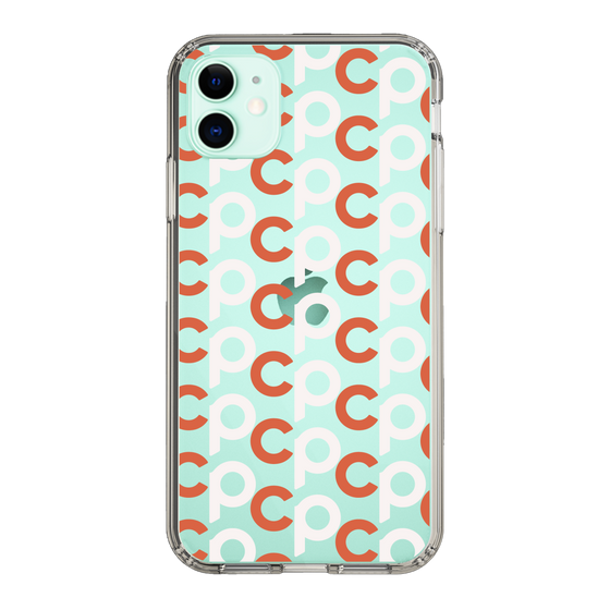 Slim Protection Case［ Original - CASEPLAY Initial All-over Pattern - Orange ］
