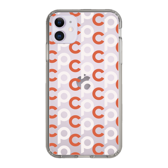 Slim Protection Case［ Original - CASEPLAY Initial All-over Pattern - Orange ］