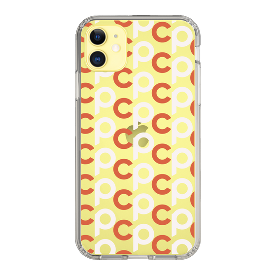 Slim Protection Case［ Original - CASEPLAY Initial All-over Pattern - Orange ］