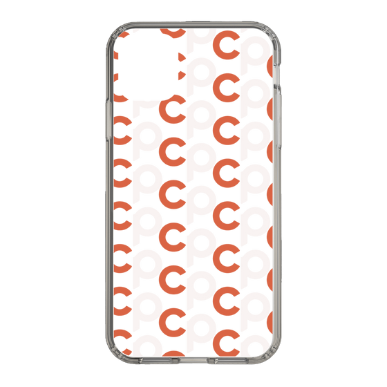 Slim Protection Case［ Original - CASEPLAY Initial All-over Pattern - Orange ］