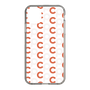 Slim Protection Case［ Original - CASEPLAY Initial All-over Pattern - Orange ］