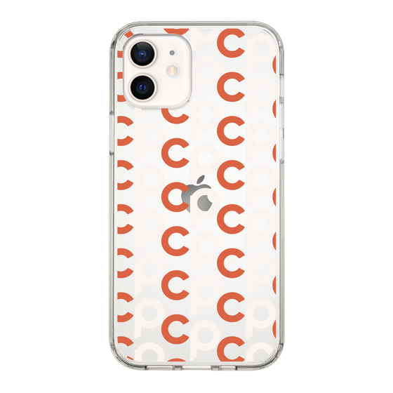 Slim Protection Case［ Original - CASEPLAY Initial All-over Pattern - Orange ］