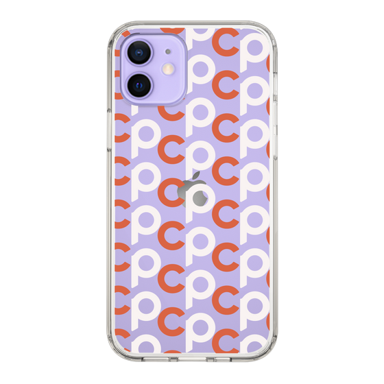 Slim Protection Case［ Original - CASEPLAY Initial All-over Pattern - Orange ］