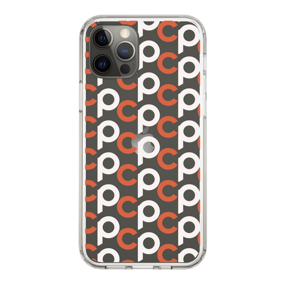 Slim Protection Case［ Original - CASEPLAY Initial All-over Pattern - Orange ］