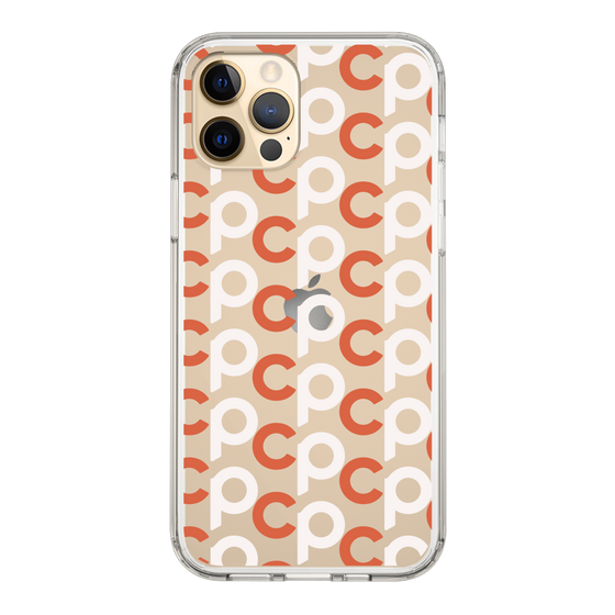 Slim Protection Case［ Original - CASEPLAY Initial All-over Pattern - Orange ］