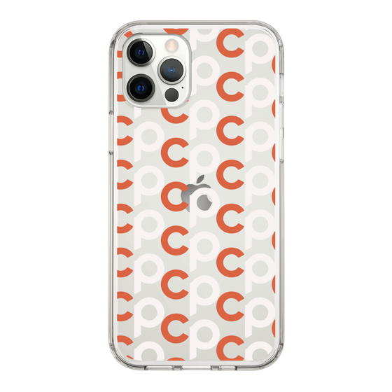 Slim Protection Case［ Original - CASEPLAY Initial All-over Pattern - Orange ］