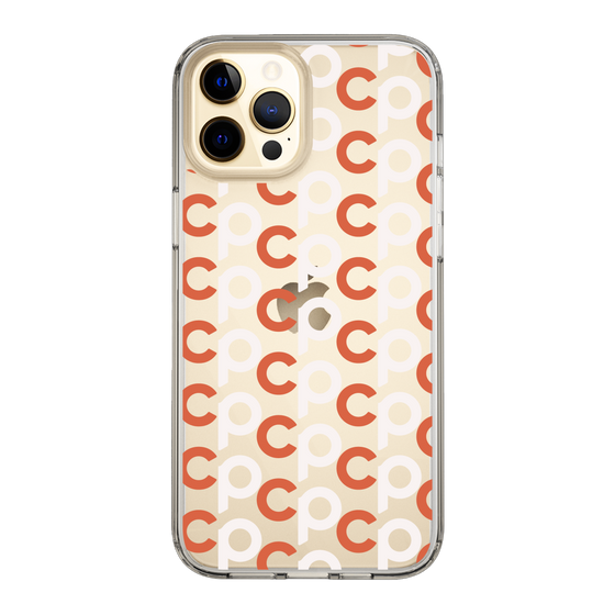 Slim Protection Case［ Original - CASEPLAY Initial All-over Pattern - Orange ］