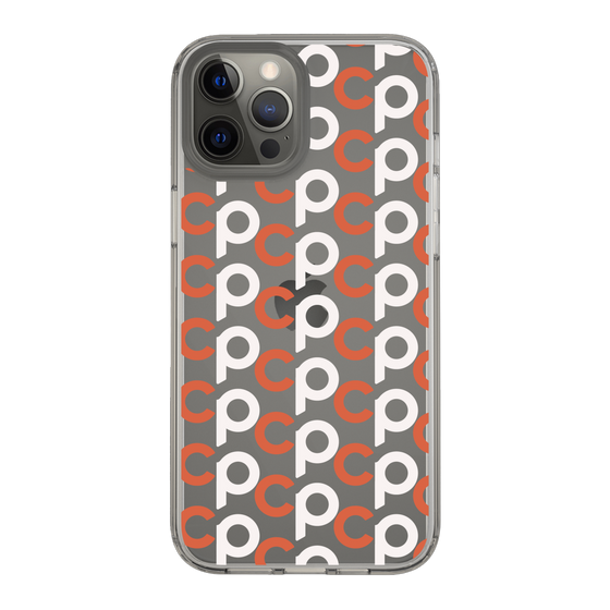 Slim Protection Case［ Original - CASEPLAY Initial All-over Pattern - Orange ］