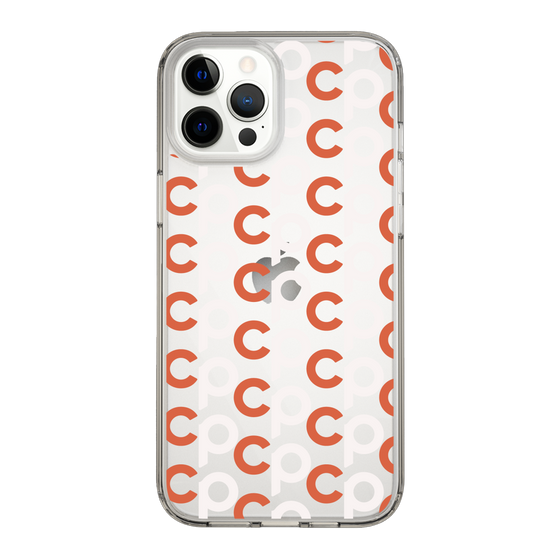 Slim Protection Case［ Original - CASEPLAY Initial All-over Pattern - Orange ］