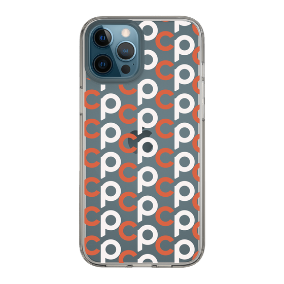 Slim Protection Case［ Original - CASEPLAY Initial All-over Pattern - Orange ］