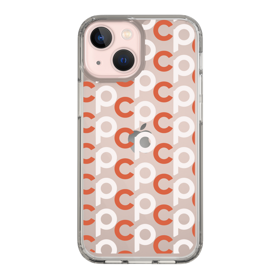 Slim Protection Case［ Original - CASEPLAY Initial All-over Pattern - Orange ］