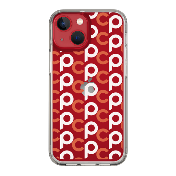 Slim Protection Case［ Original - CASEPLAY Initial All-over Pattern - Orange ］