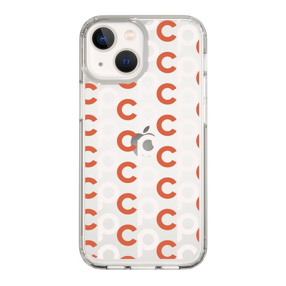 Slim Protection Case［ Original - CASEPLAY Initial All-over Pattern - Orange ］