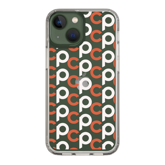 Slim Protection Case［ Original - CASEPLAY Initial All-over Pattern - Orange ］
