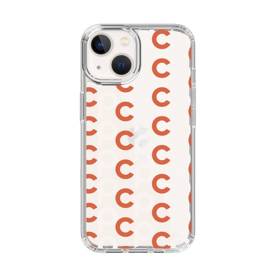 Slim Protection Case［ Original - CASEPLAY Initial All-over Pattern - Orange ］