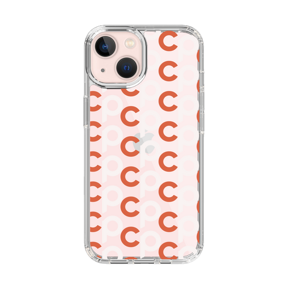 Slim Protection Case［ Original - CASEPLAY Initial All-over Pattern - Orange ］