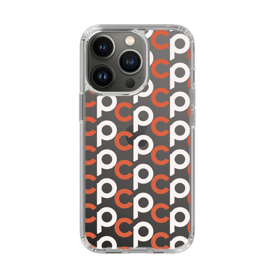 Slim Protection Case［ Original - CASEPLAY Initial All-over Pattern - Orange ］