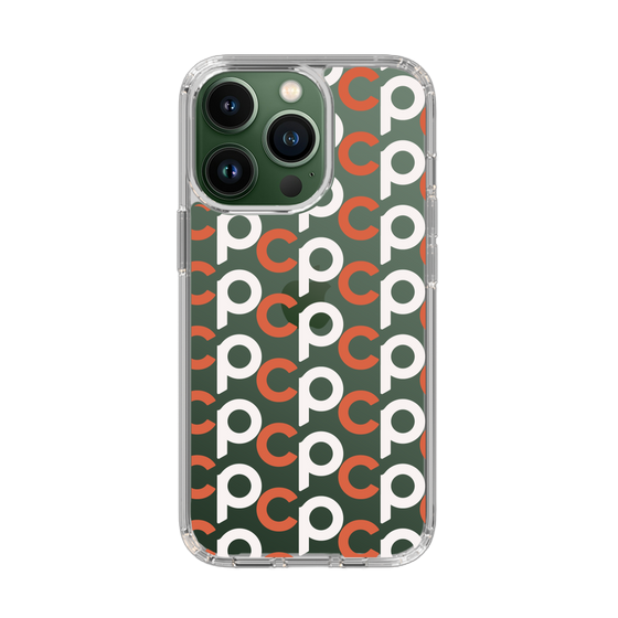 Slim Protection Case［ Original - CASEPLAY Initial All-over Pattern - Orange ］