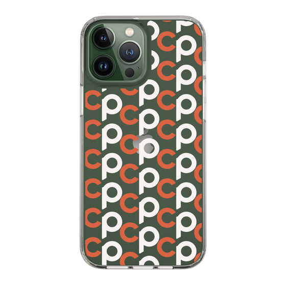 Slim Protection Case［ Original - CASEPLAY Initial All-over Pattern - Orange ］