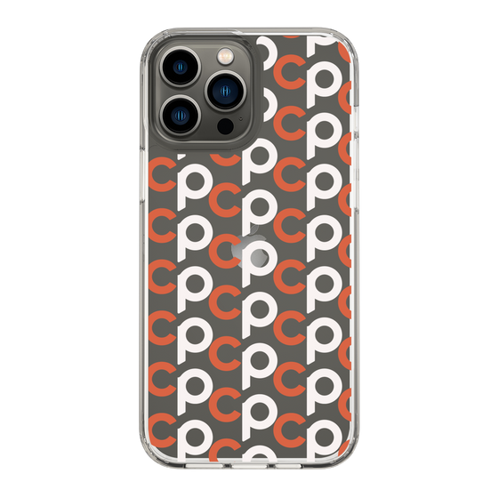 Slim Protection Case［ Original - CASEPLAY Initial All-over Pattern - Orange ］
