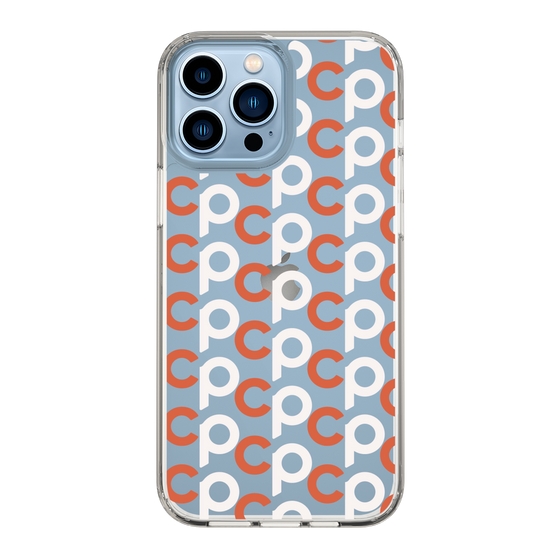 Slim Protection Case［ Original - CASEPLAY Initial All-over Pattern - Orange ］