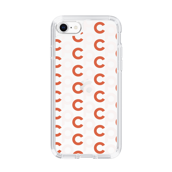 Slim Protection Case［ Original - CASEPLAY Initial All-over Pattern - Orange ］