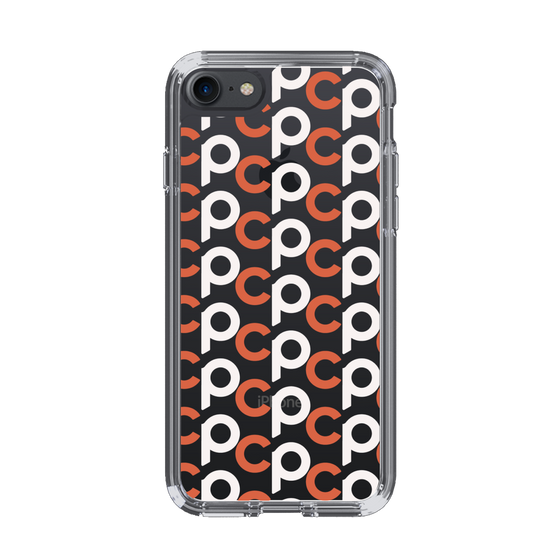 Slim Protection Case［ Original - CASEPLAY Initial All-over Pattern - Orange ］