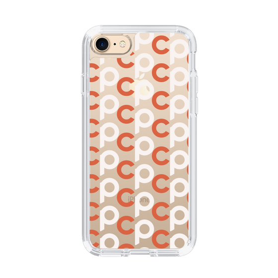Slim Protection Case［ Original - CASEPLAY Initial All-over Pattern - Orange ］