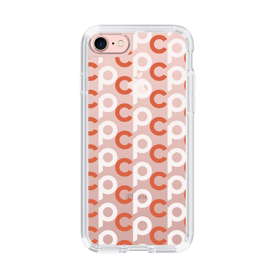 Slim Protection Case［ Original - CASEPLAY Initial All-over Pattern - Orange ］