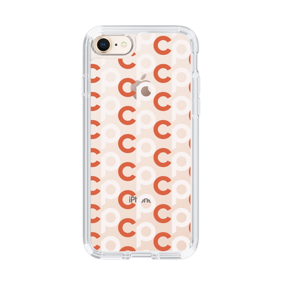 Slim Protection Case［ Original - CASEPLAY Initial All-over Pattern - Orange ］