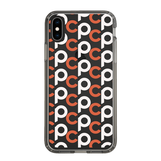 Slim Protection Case［ Original - CASEPLAY Initial All-over Pattern - Orange ］