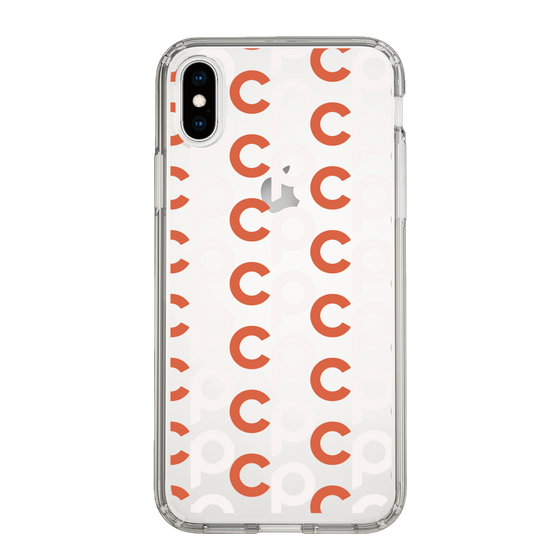 Slim Protection Case［ Original - CASEPLAY Initial All-over Pattern - Orange ］