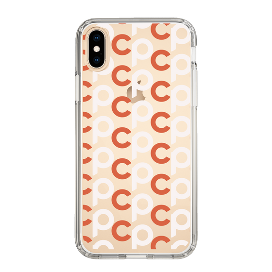 Slim Protection Case［ Original - CASEPLAY Initial All-over Pattern - Orange ］